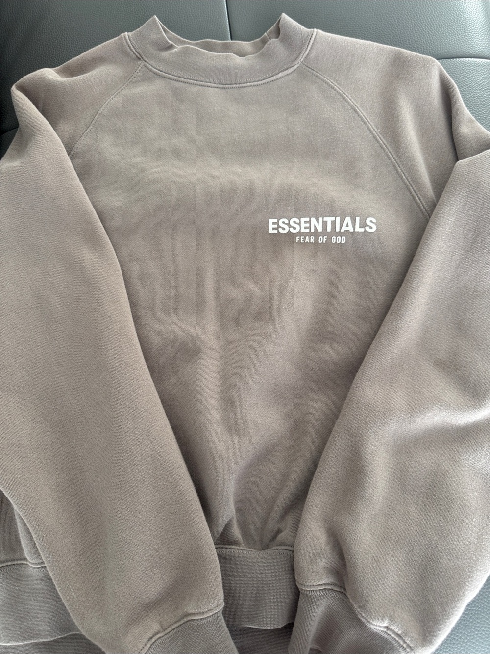 Fear of God ESSENTIALS Taupe/Brown Crewneck Sweatshirt